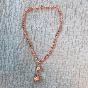 Retro gold tone Monet necklace